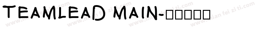 TEAMLEAD MAIN字体转换